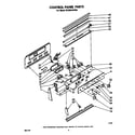 Whirlpool RF395PXPW0 control panel diagram