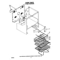 Whirlpool RF395PXPW0 oven diagram