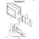 Whirlpool RM278PXP0 door and latch diagram