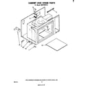 Whirlpool RM278PXP0 cabinet and hinge diagram