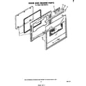 Whirlpool RM278PXP0 door and drawer diagram