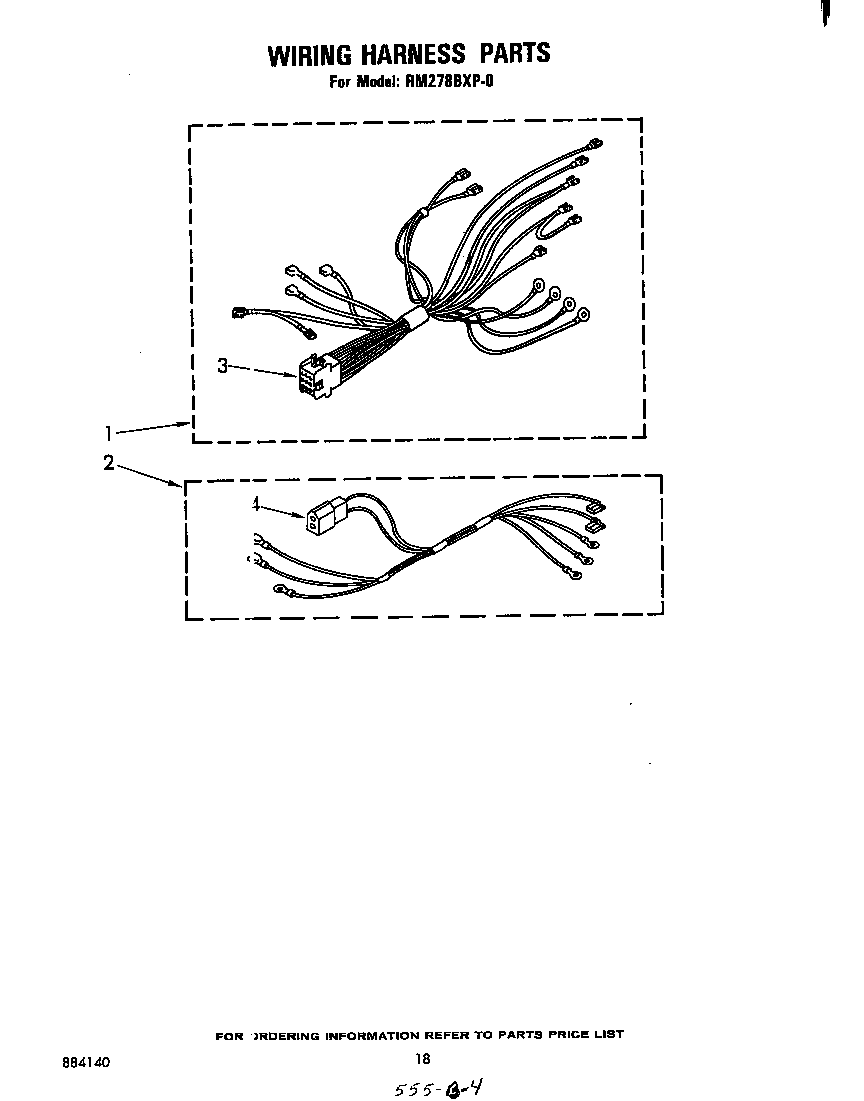 Whirlpool RM278PXP0 wiring harness diagram