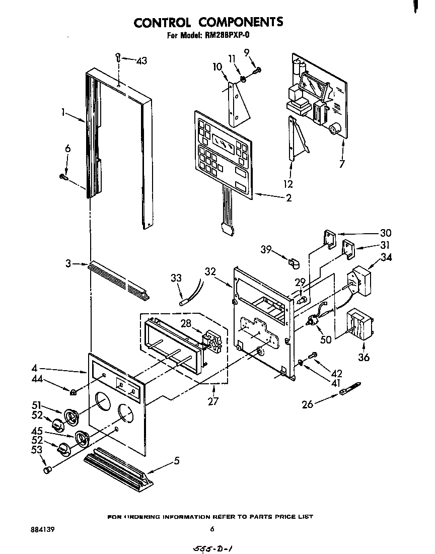Whirlpool RM288PXP0 control diagram