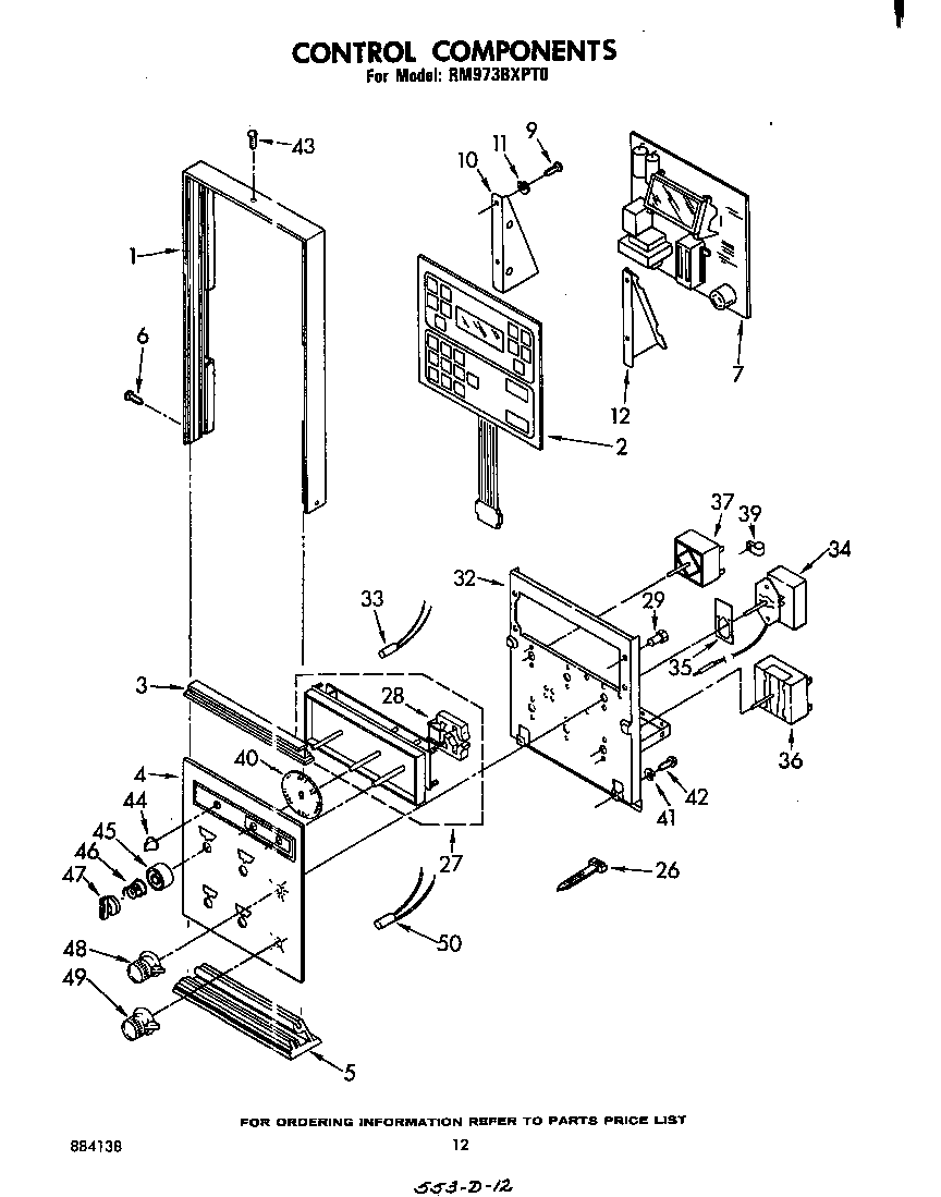 Whirlpool RM973BXPT0 control diagram