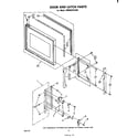 Whirlpool RM955PXPW0 door and latch diagram