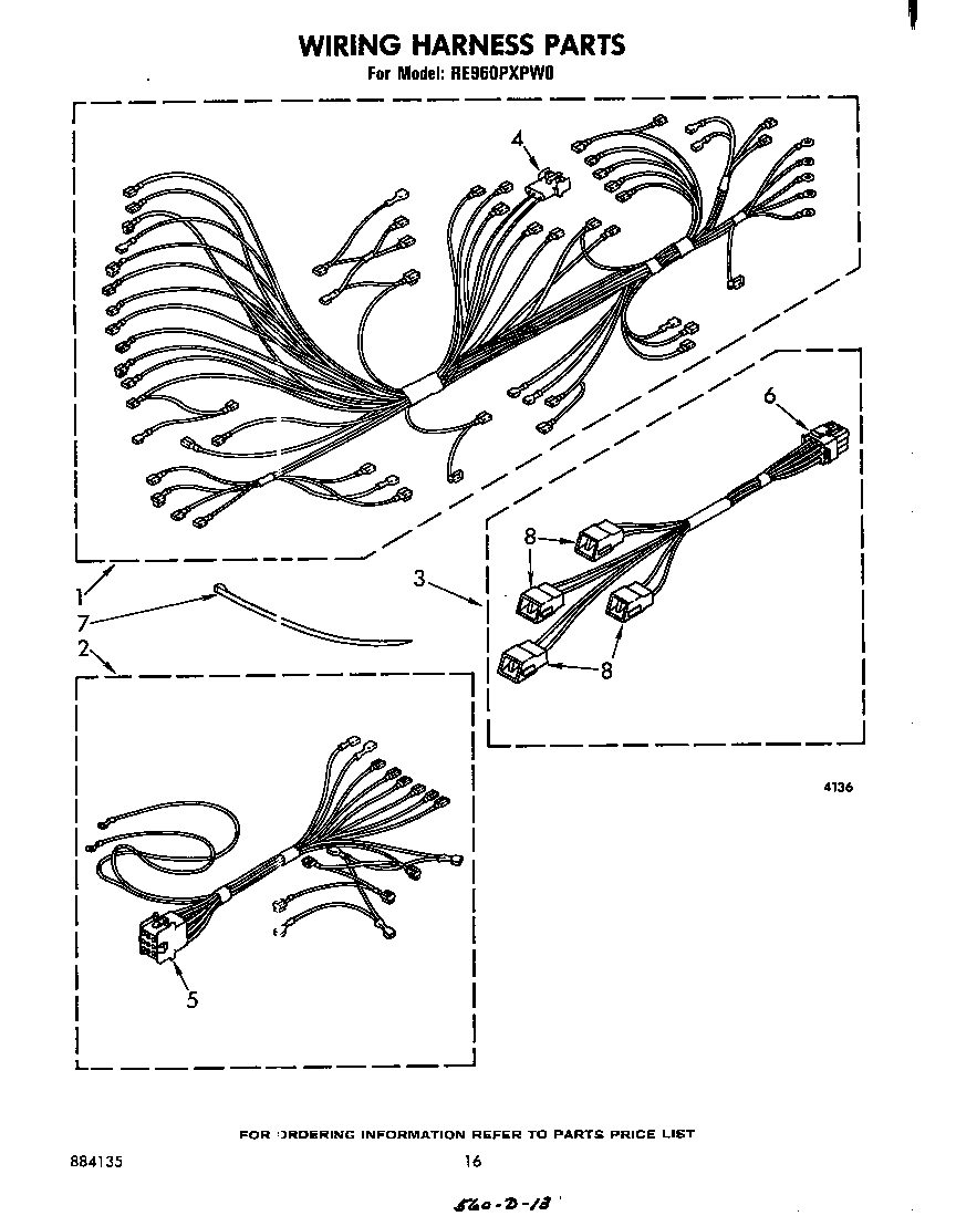 Whirlpool RE960PXPW0 wiring harness diagram