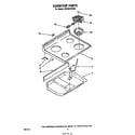 Whirlpool RF330PXPW0 cooktop diagram