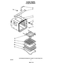 Whirlpool RB1300XKW1 oven diagram