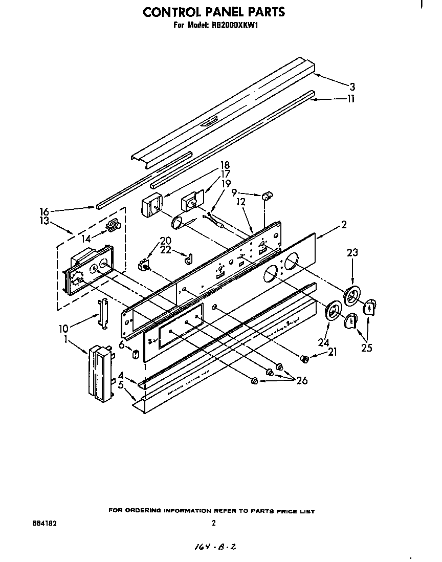 Whirlpool RB2000XKW1 control diagram