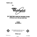 Whirlpool RB130PXK2 front cover diagram