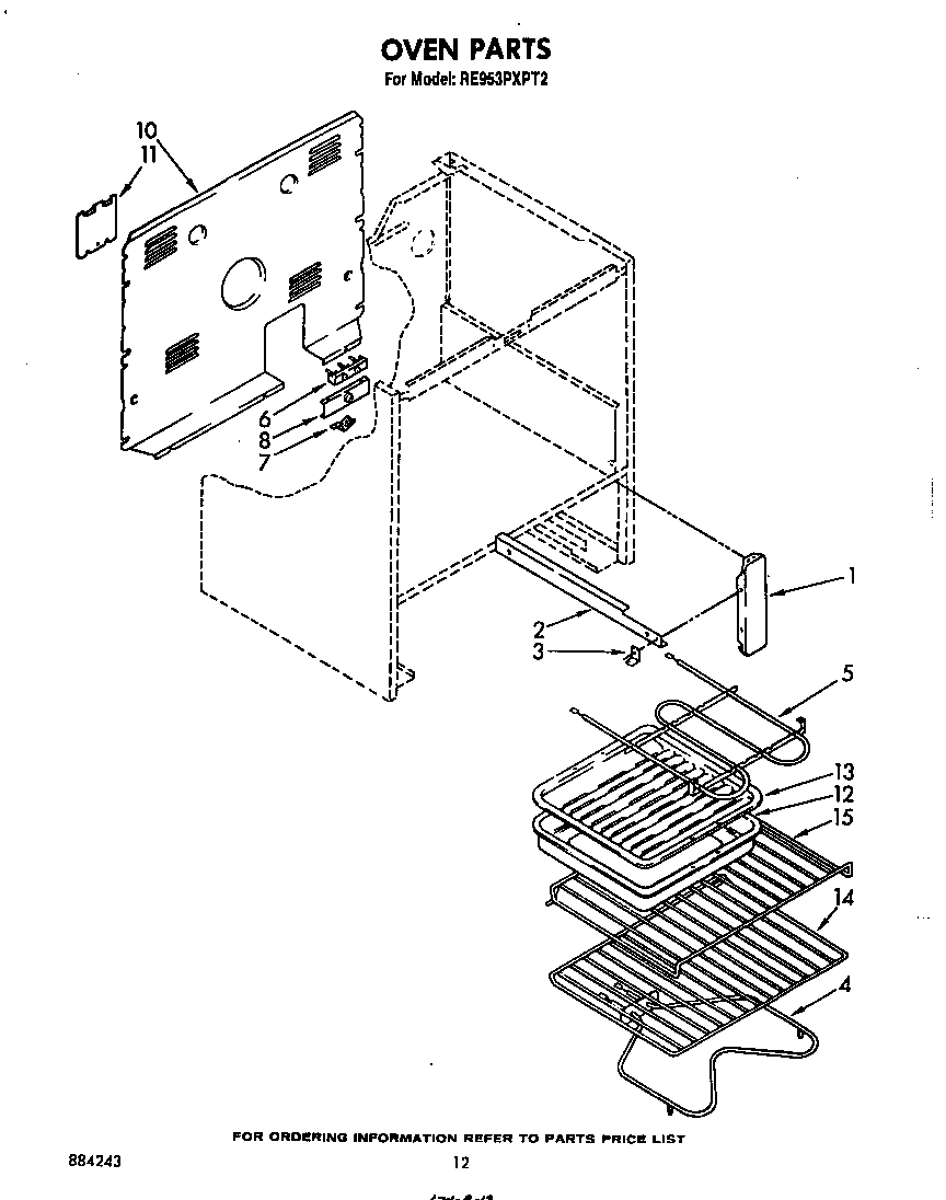 Whirlpool RE953PXPT2 oven (continued) diagram