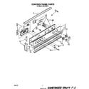 Whirlpool RS670PXK3 control panel diagram