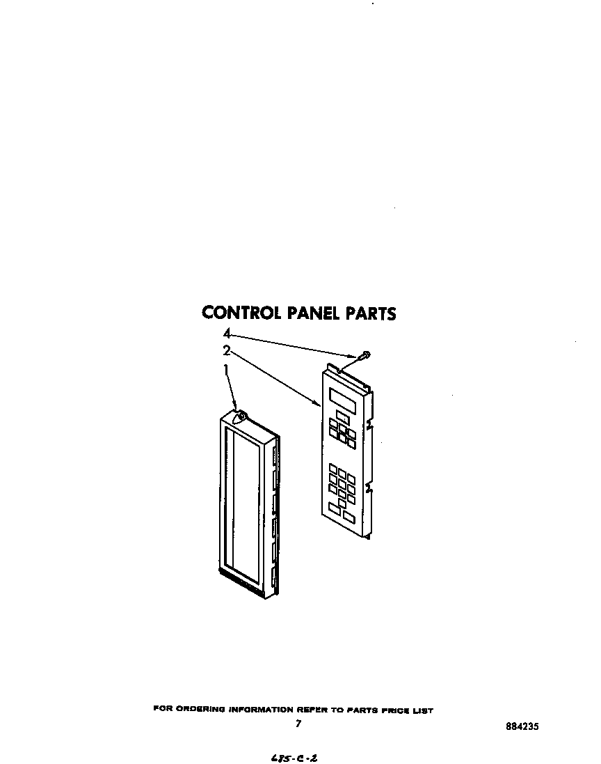 Whirlpool MW8600XS0 control panel diagram