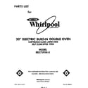 Whirlpool RB275PXK0 front cover diagram
