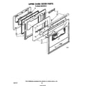 Whirlpool RB275PXK0 upper oven door diagram