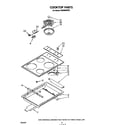 Whirlpool RS6300XKW3 cooktop diagram