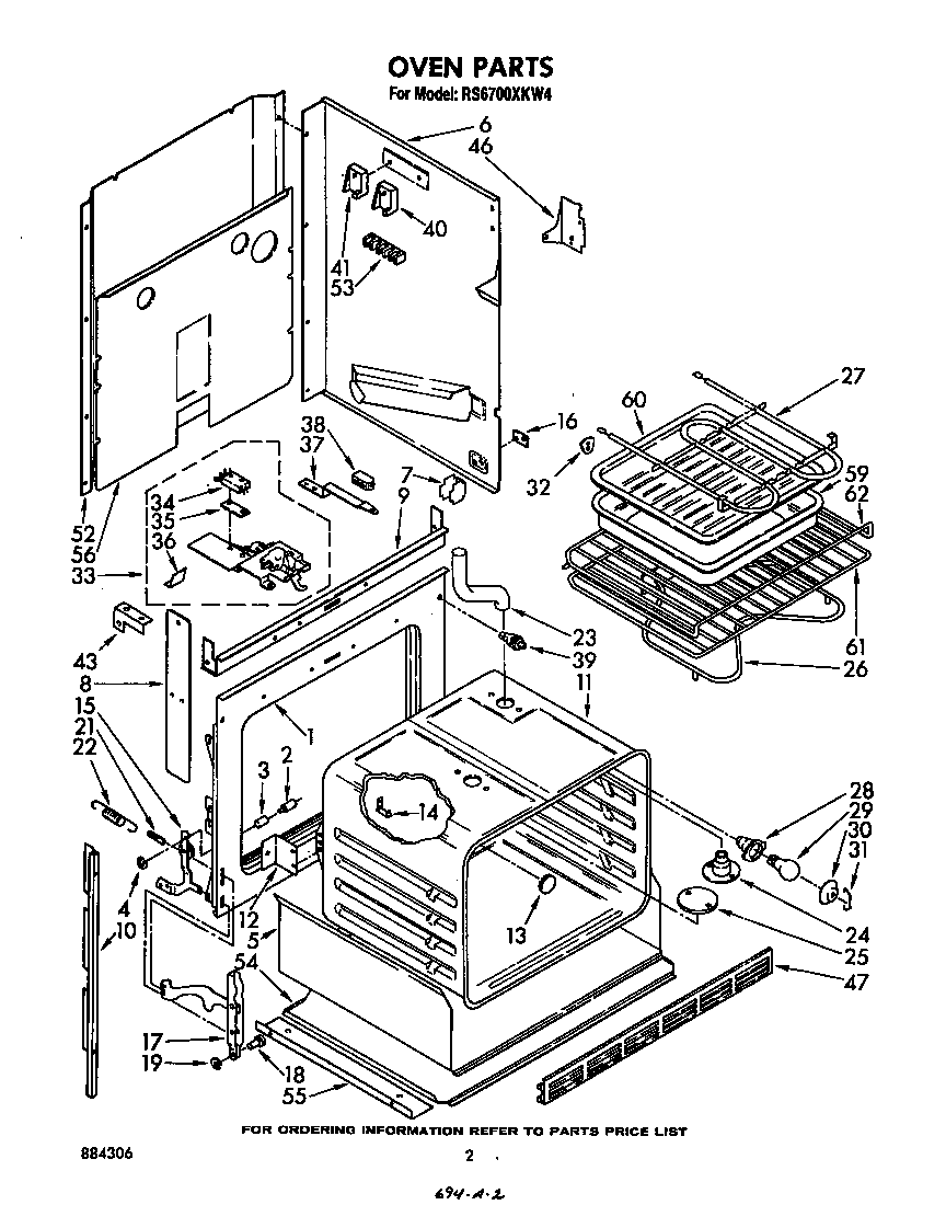 Whirlpool RS6700XKW4 oven diagram
