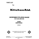 KitchenAid KEES702SWB1 front cover diagram