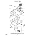 KitchenAid KEES702SWB1 cook top diagram