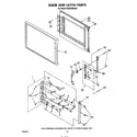 KitchenAid KEES702SWB1 door and latch diagram