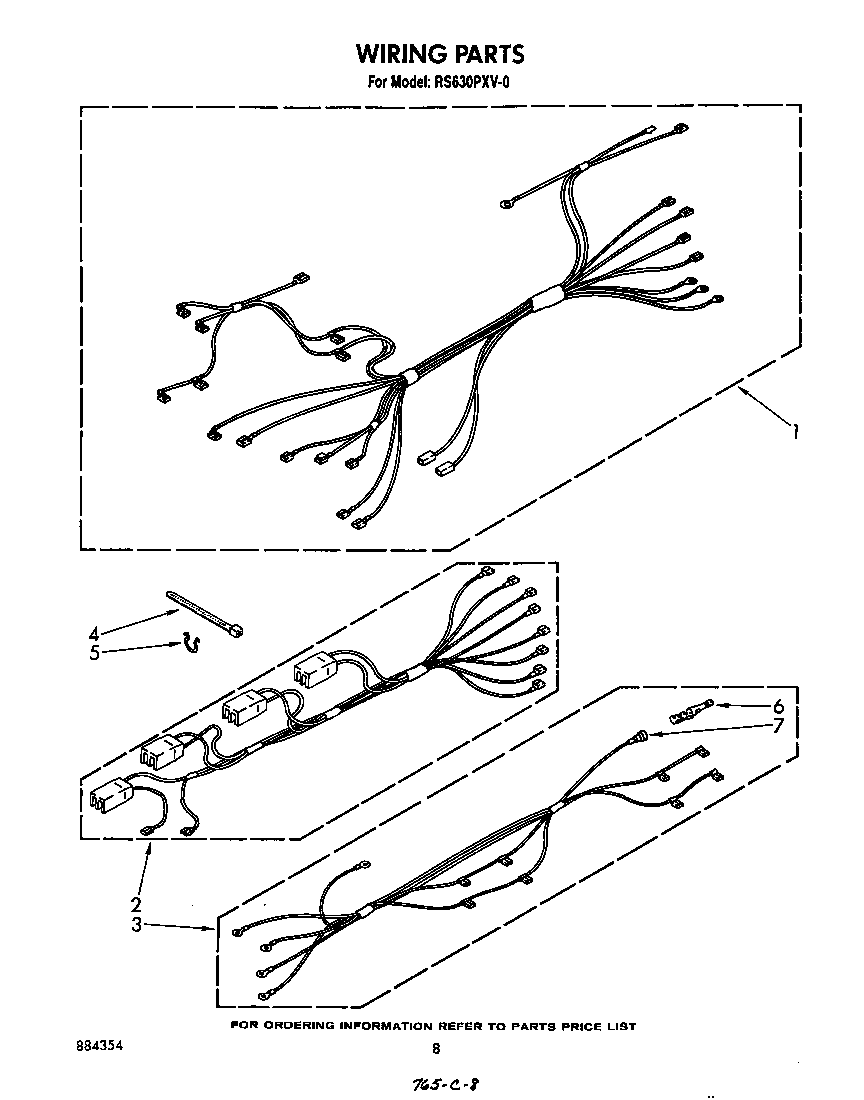 Whirlpool RS630PXV0 wiring diagram