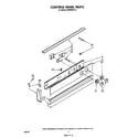 Whirlpool RS600BXV0 control panel diagram
