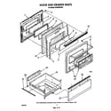 Whirlpool RF3850XVW0 door and drawer diagram