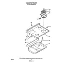 Whirlpool RF3300XVW0 cooktop diagram