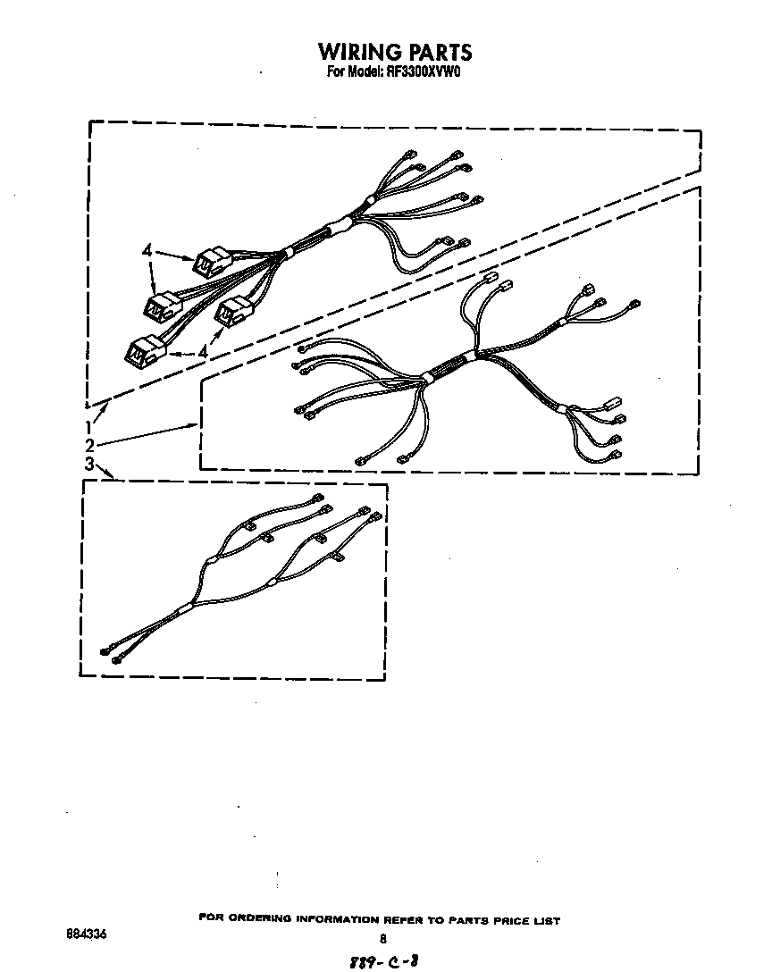 Whirlpool RF3300XVW0 wiring diagram