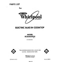 Whirlpool RC8200XKS0 front cover diagram