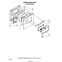 Whirlpool RB1000XKW2 oven door diagram