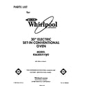 Whirlpool RS6300XVW0 front cover diagram