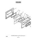 Whirlpool RS6300XVW0 door diagram