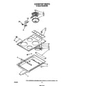 Whirlpool RS6300XVW0 cook top diagram