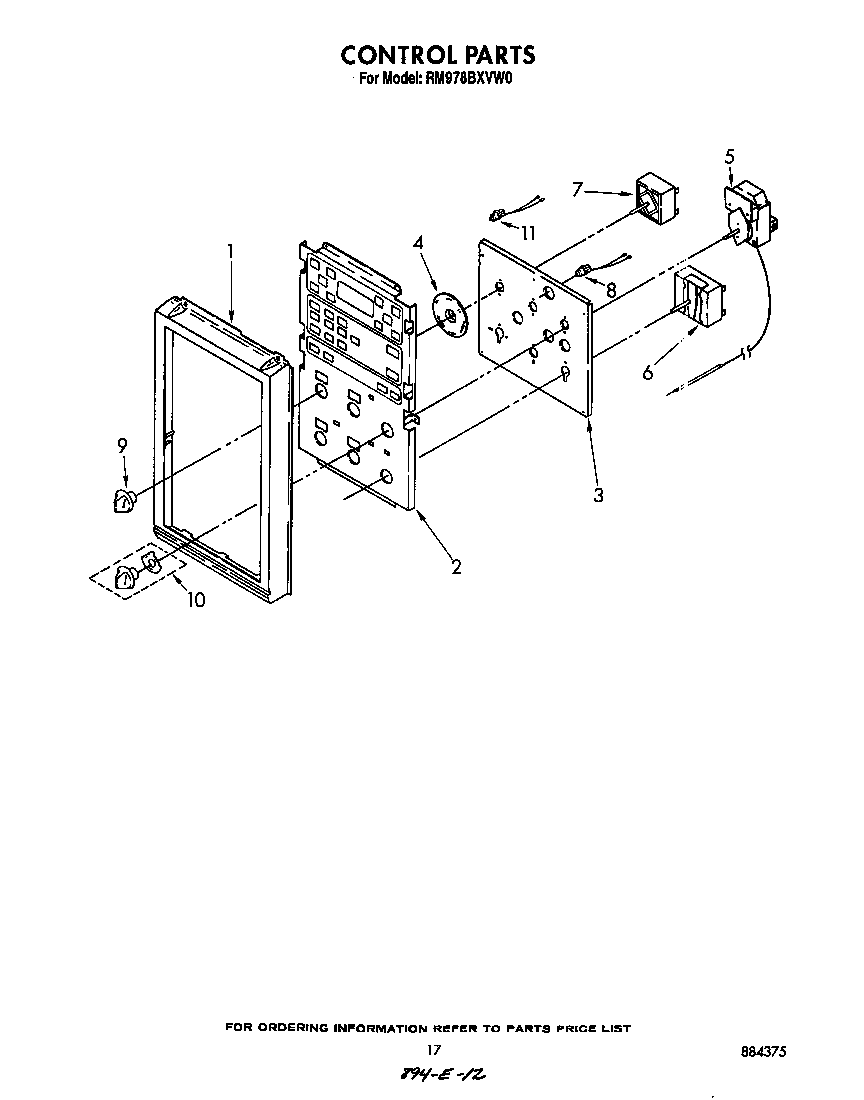 Whirlpool RM978BXVW0 control diagram