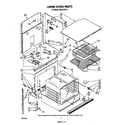 Whirlpool RB275PXV0 upper oven diagram