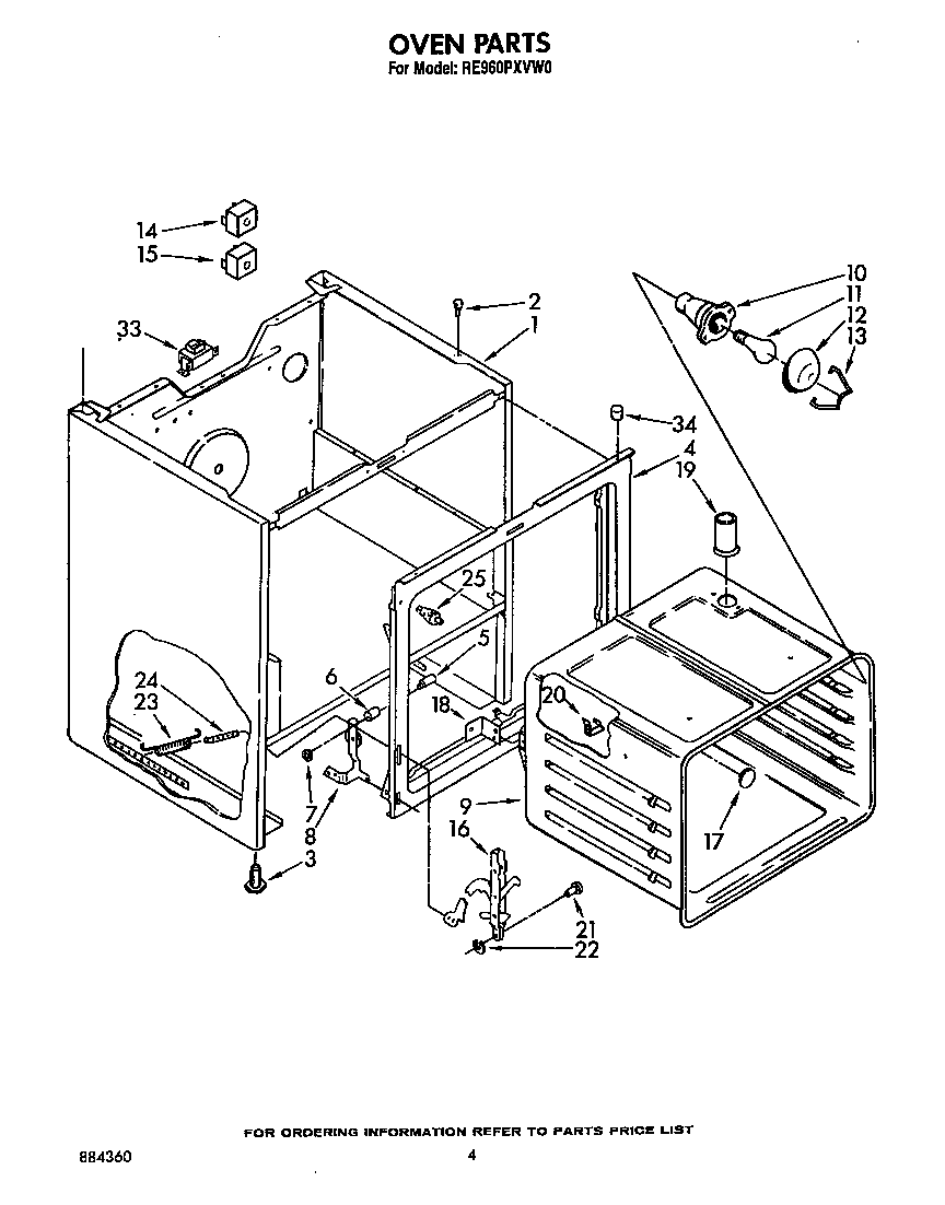Whirlpool RE960PXVW0 oven diagram