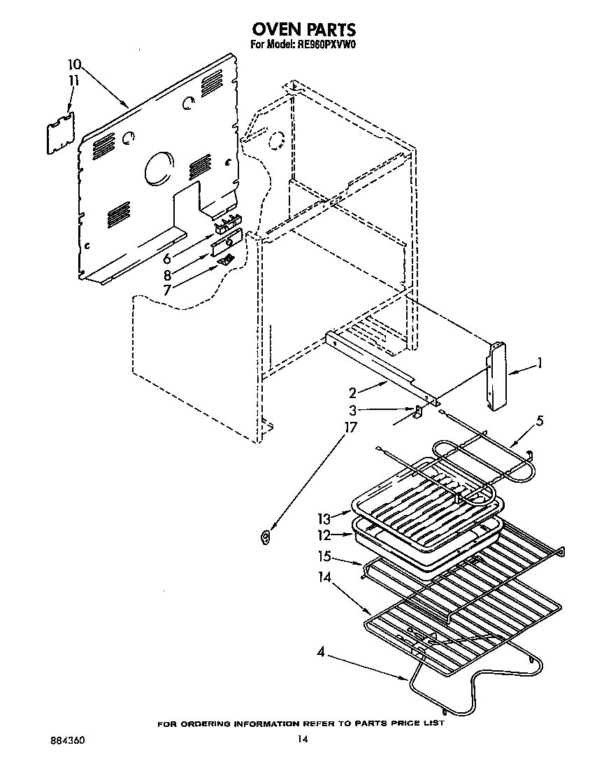 Whirlpool RE960PXVW0 oven (continued) diagram