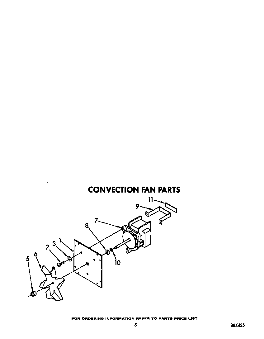 KitchenAid KEBS277WWH0 convection fan diagram
