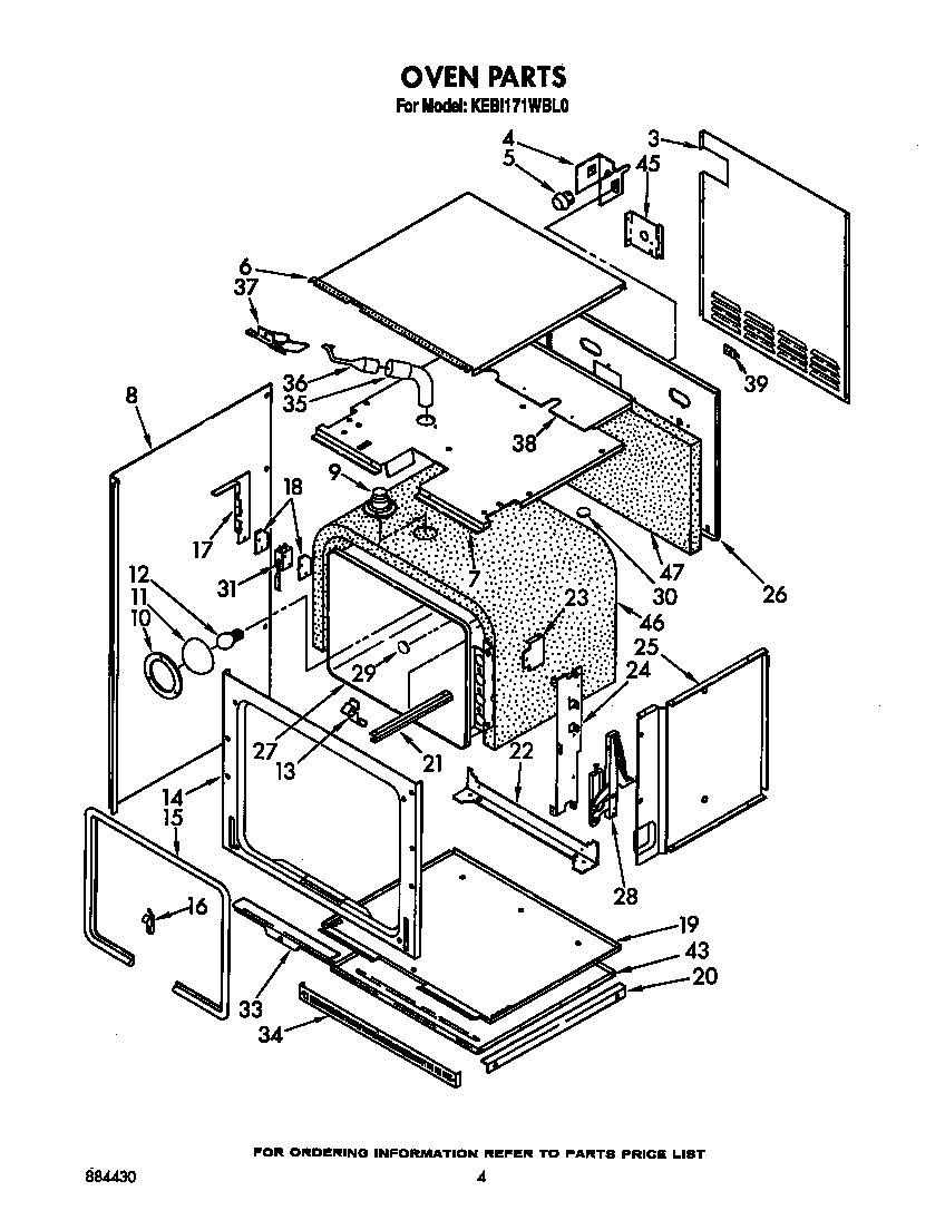 KitchenAid KEBI171WBL0 oven diagram