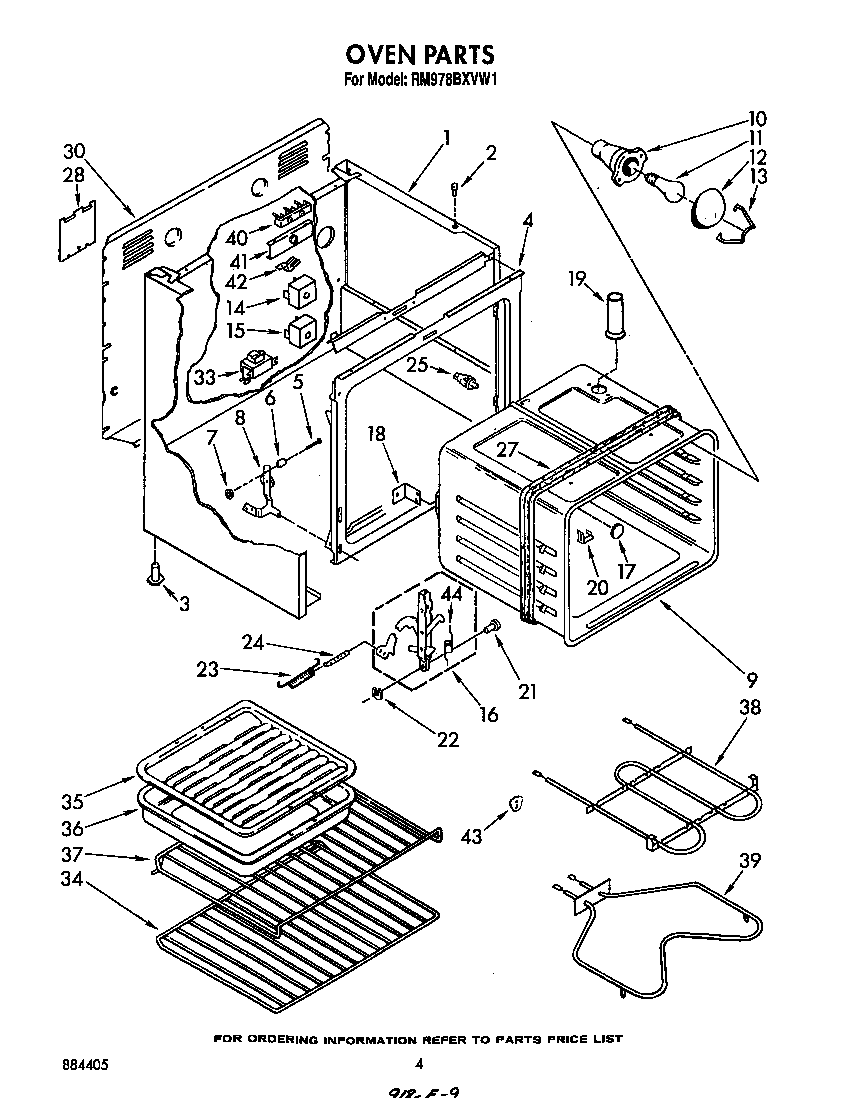 Whirlpool RM978BXVW1 oven diagram
