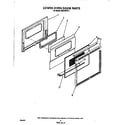 Whirlpool RB276PXV1 lower oven door diagram