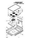Whirlpool RC8600XXB0 cooktop diagram