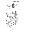 Whirlpool RS630PXV1 cooktop diagram