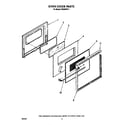 Whirlpool RS630PXV1 oven door diagram