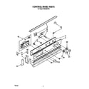 Whirlpool RS6300XVW1 control panel diagram