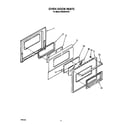 Whirlpool RS6300XVW1 oven door diagram