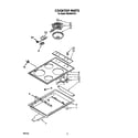 Whirlpool RS6300XVW1 cooktop diagram