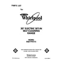 Whirlpool RS677PXV2 front cover diagram
