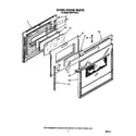 Whirlpool RS677PXV2 oven door diagram